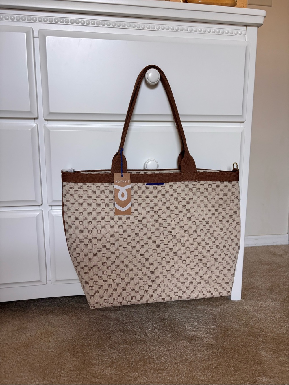 Rothy's The Lightweight Zip Tote Vanilla Wafer